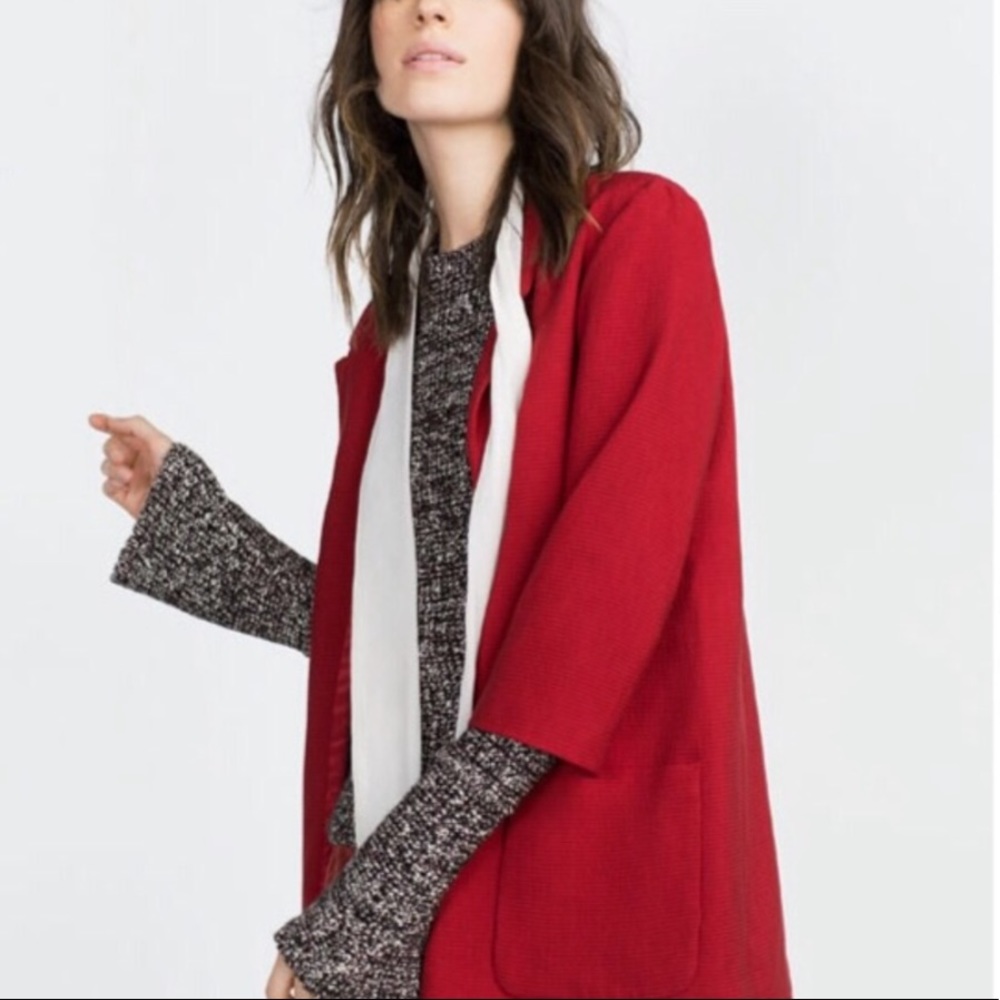 Small Zara Red Blazer
